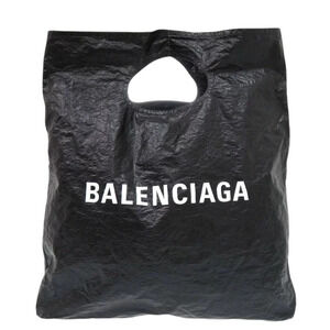 Balenciaga MARCHE packable tote bag black polyamide